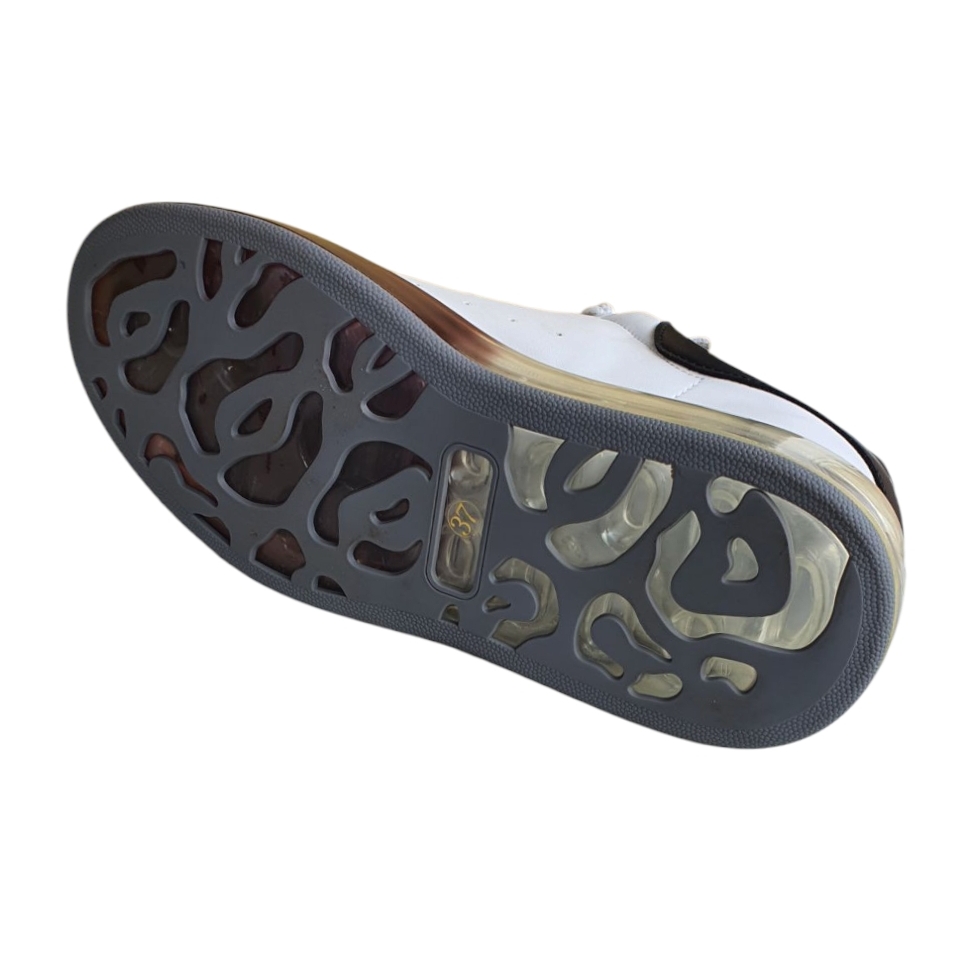 C505 Nappa bianco ricotta nero